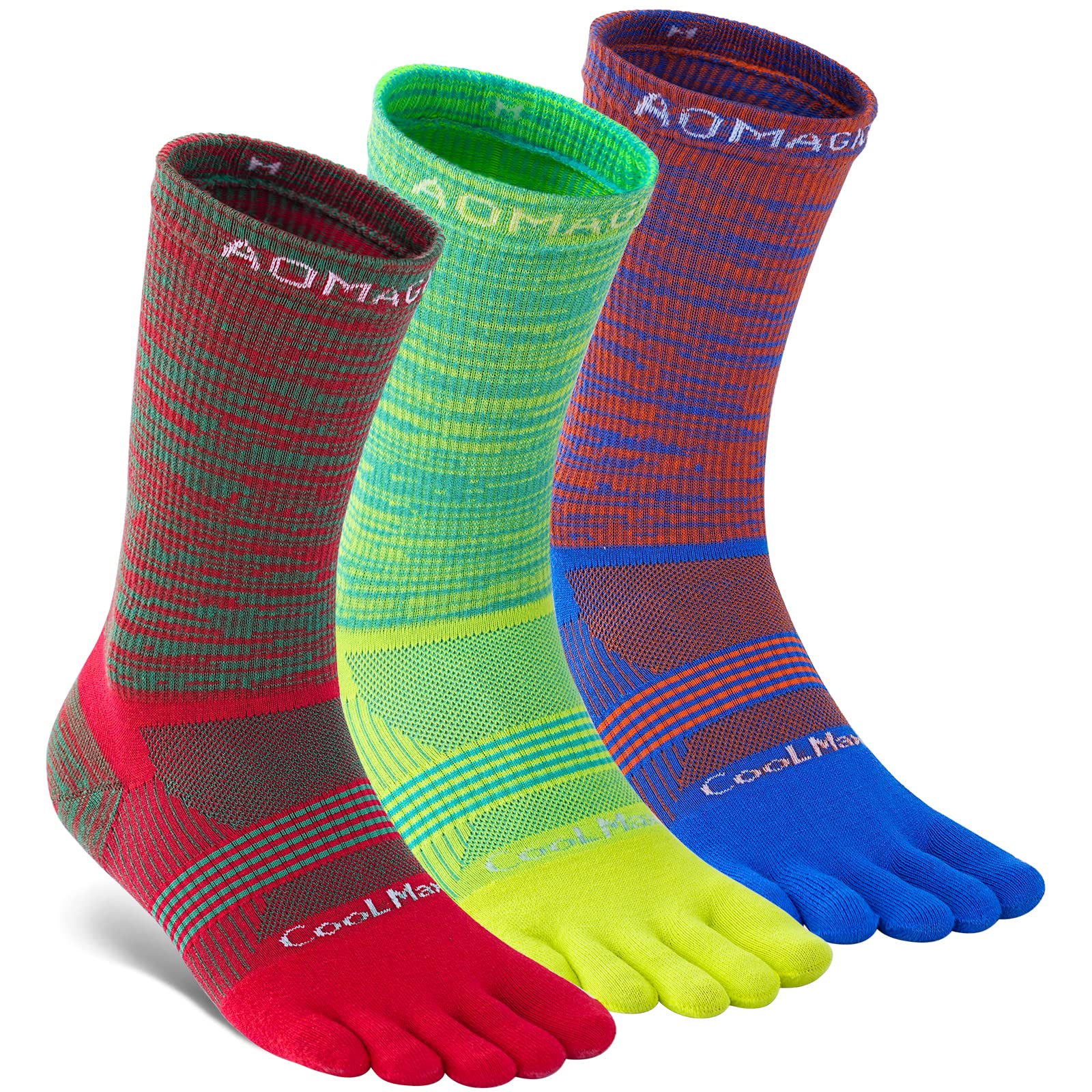 Elegant Five-Toe Performance Socks