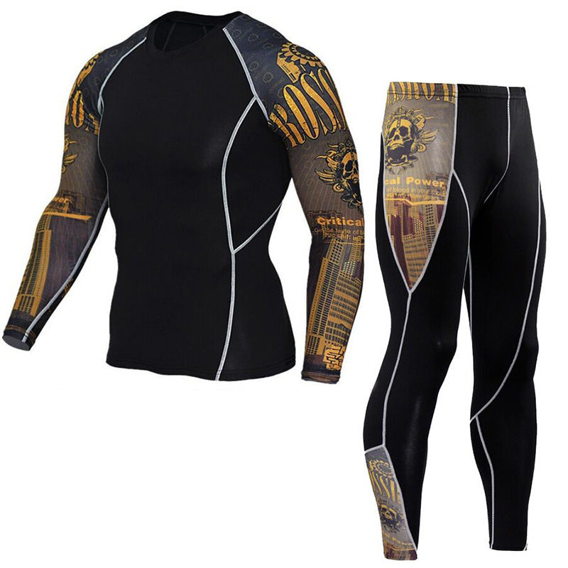 Patterned Performance Training Suit