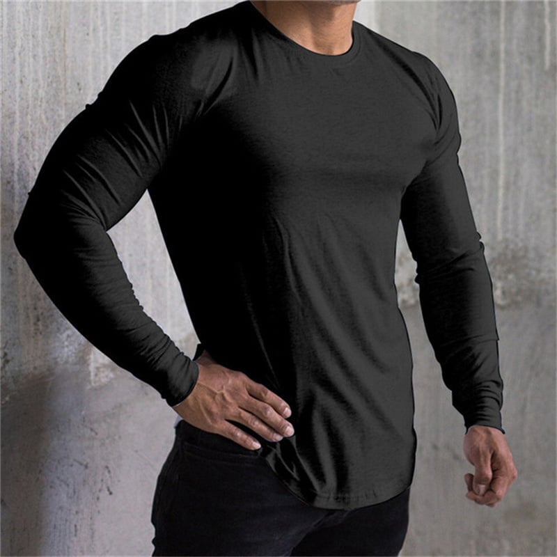 Rapid Drying Men's Long Sleeve Athletic Tee