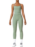Women's Two-Piece Seamless Yoga Set - Green