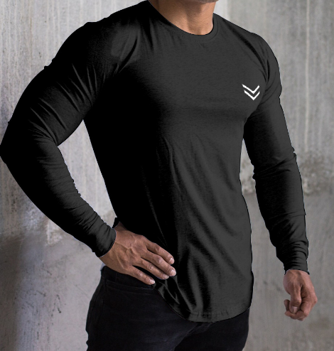 Rapid Drying Men's Long Sleeve Athletic Tee