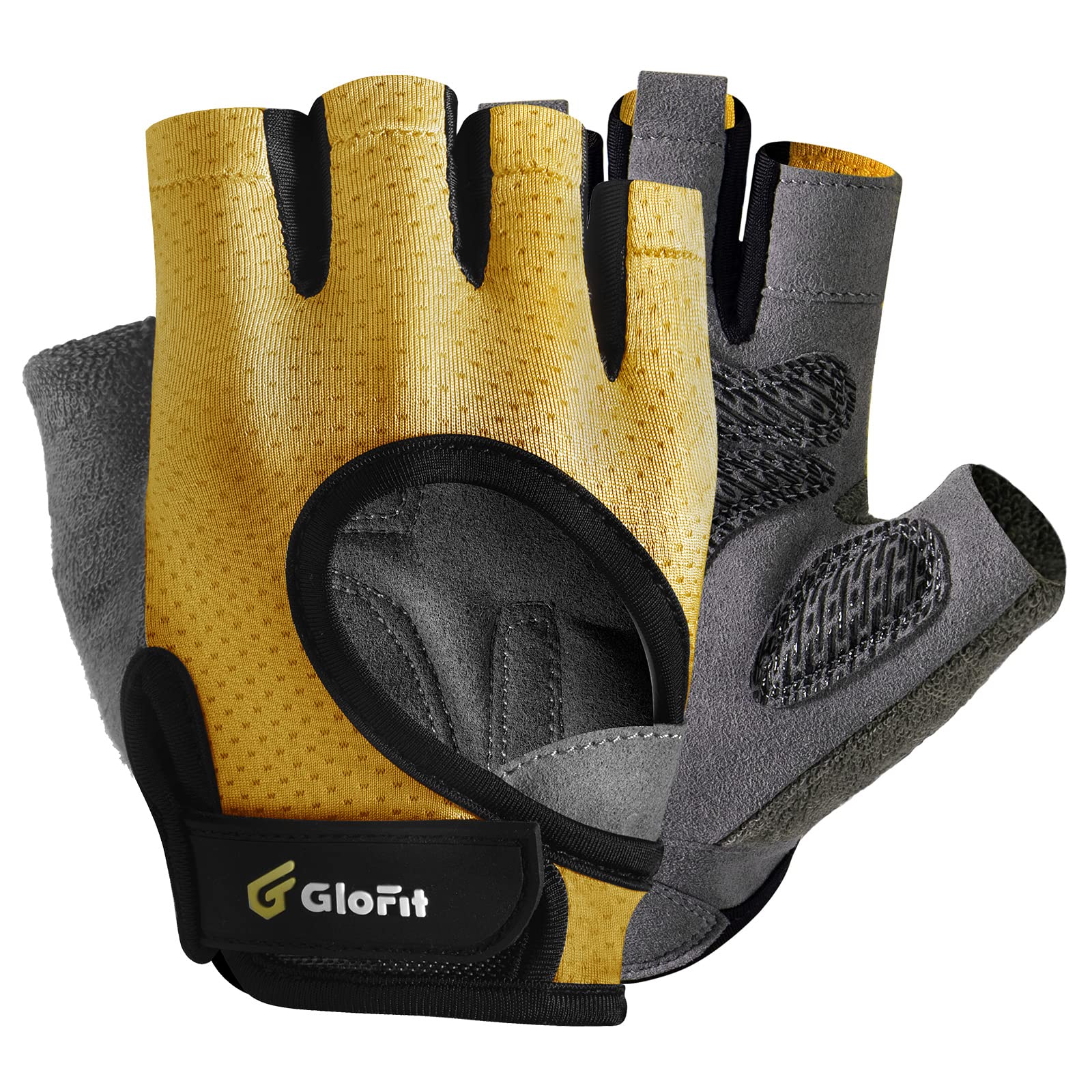 FlexiGrip Workout Gloves for Weight Lifting with Padded Anti-Slip Palm